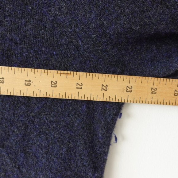 Banana‎ Republic Sweater Mens Size Large Blue Wool Casual Knitted Italian VTG - Picture 3 of 8